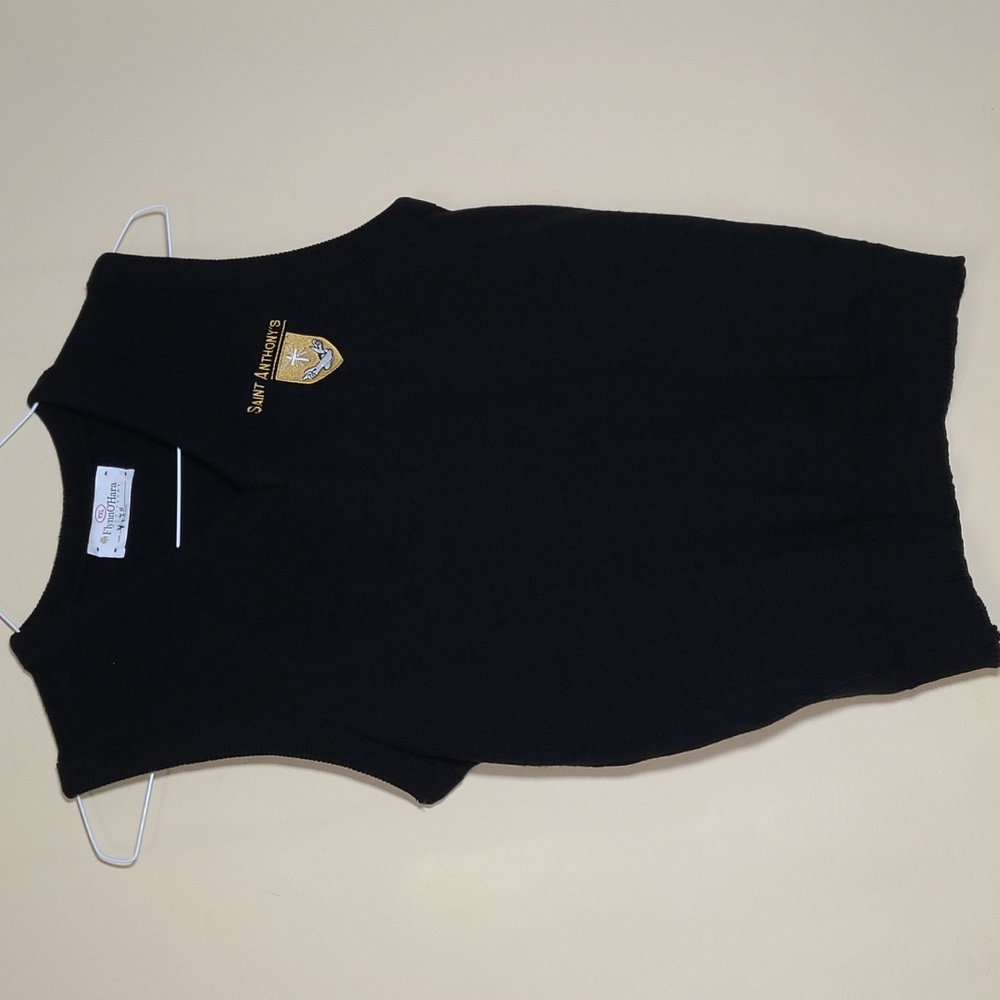 St. Anthony's V-Neck Sweater Vest with Embroidered Logo